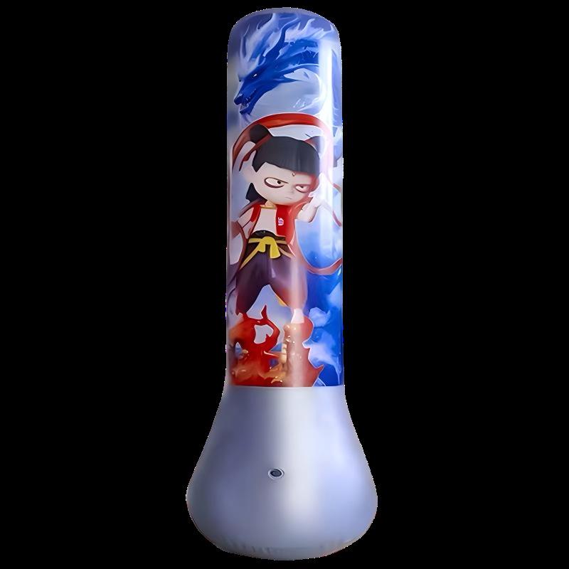 Inflatable Freestanding Punching Bag for Home Boxing and Kids' Taekwondo Training