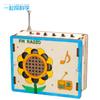 Science Experiment Children's Mini Radio Wooden Technology Small Production Primary School Children's DIY Handmade Assembled Teaching Toys