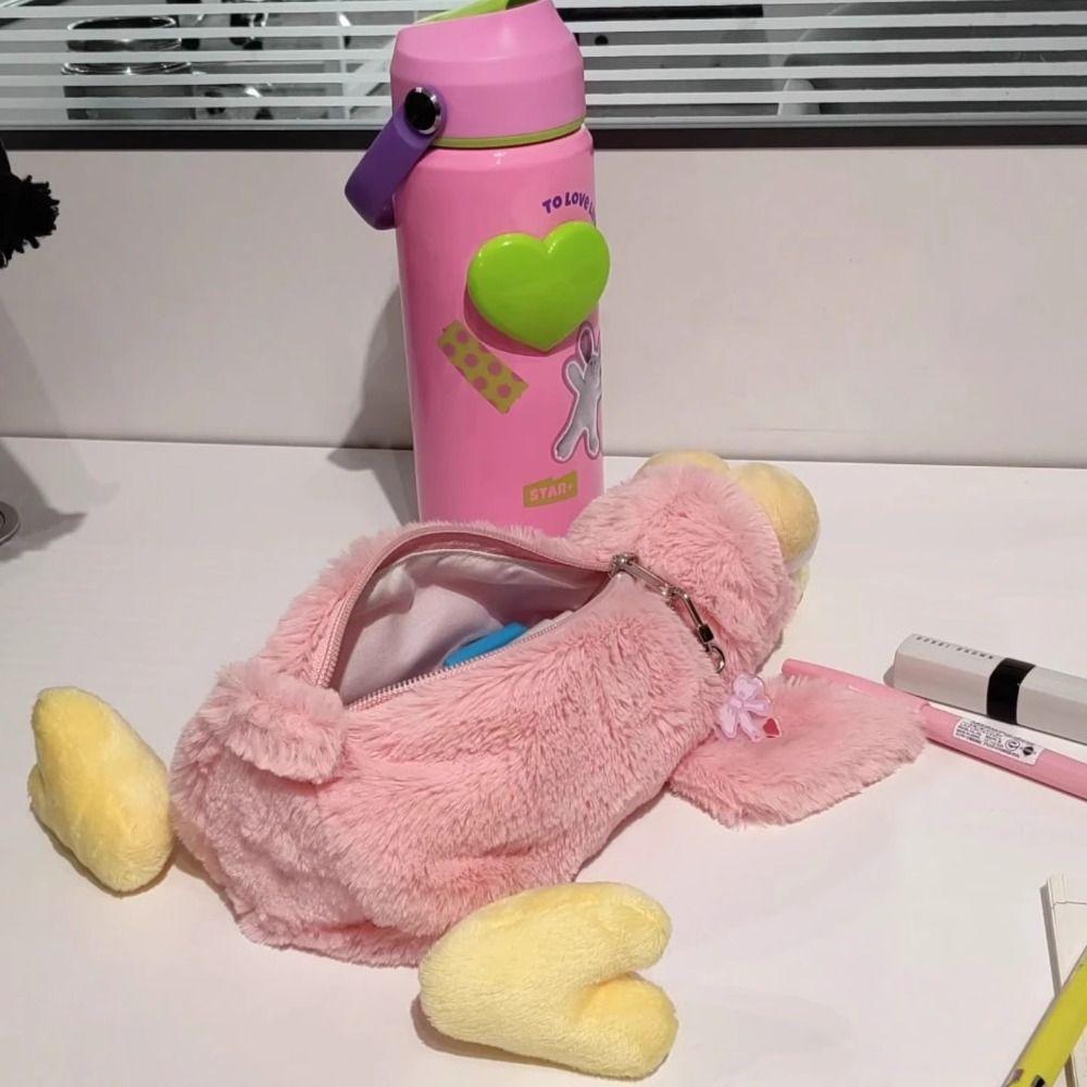 Large Capacity Pencil Case Cartoon Animal Stationery Organizer Cartoon Pen Box School Office