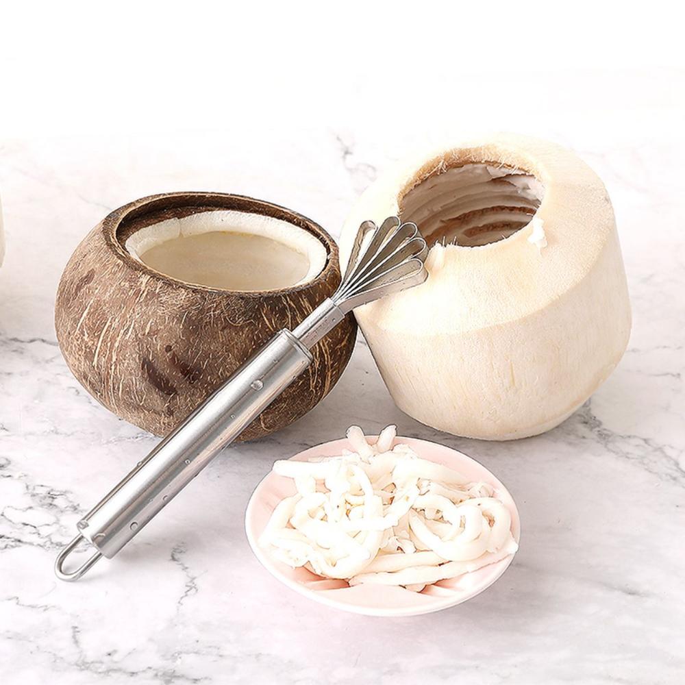 Stainless Steel Slicer Multi-Purpose Scraper Grater Fish Scaler Coconut Meat Remover Coconut Shaver