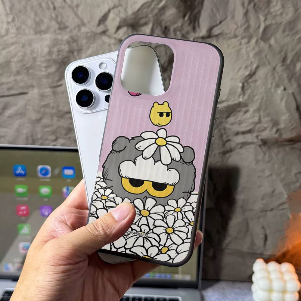 Милые друзья Z-ZO Для IPhone 17 16 15 14 13 12 11 Pro Max Plus Pro Прозрачный чехол для телефона Нескользящий корпус