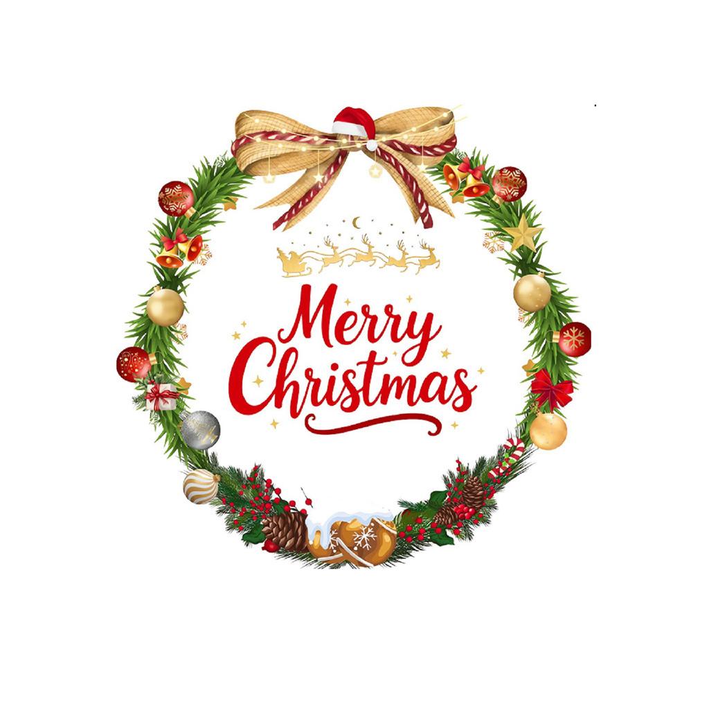 Christmas Balls, Bells, Flower Garlands, Window Stickers, Home Wall Stickers