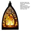 LED Night Lamp Bedside Light Battery Powered Electronic Candle Light Halloween Party Decoration Photography Prop