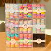 90pcs/set Korean Style Candy Color Hair Rope for Kids High Stretch Hair Tie Fashion Girl Scrunchies