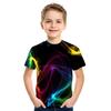Baby Boy Cartoon Casual T-shirt Girl Abstract Fashion T-shirt Summer Short-sleeved O-neck T-shirt