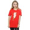 DC Comics Womens/Ladies Shazam Bolt Logo Cotton Boyfriend T-Shirt