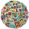 50 Nostalgic Antiquities Food Style Stickers Diy Material Decoration Phablet Phone Case Helmet Trend Stickers