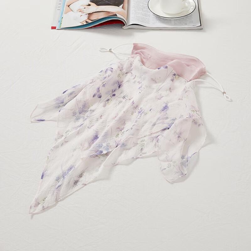 Hengyuanxiang Kids' Silk Iris Print Sun Protection Face Veil