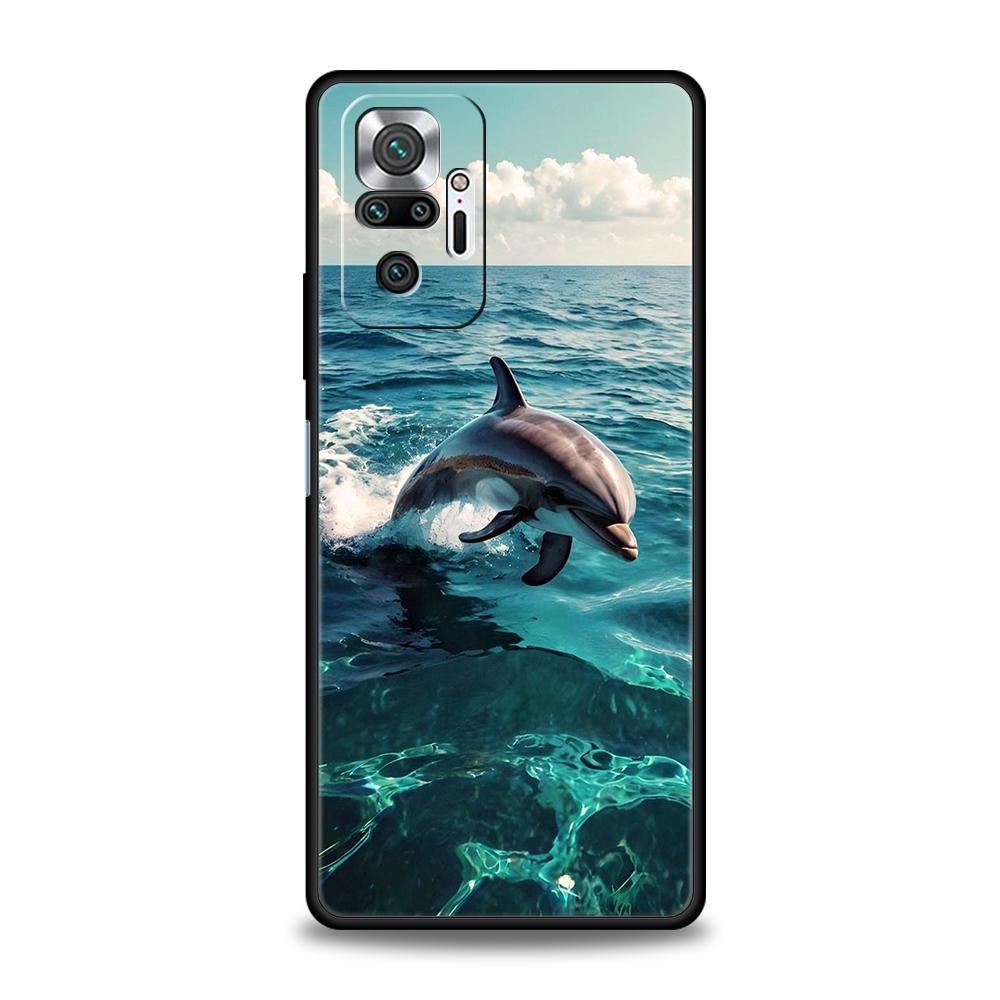 Мультяшный милый чехол для телефона с рыбками для Xiaomi Redmi Note 14 5G 13 12 10 11 Pro Plus 4G 14C 13C 12C 10C 9C Мягкий чехол из ТПУ