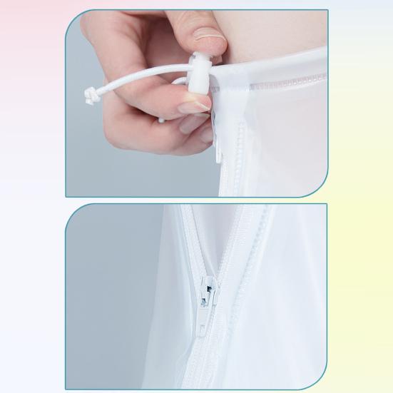 Водонепроницаемые бахилы Многоразовые складные бахилы с молнией во всю длину Нескользящие галоши для мужчин и женщин Активный отдых на свежем воздухе Велоспорт Катание на лыжах