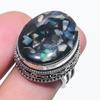 Natural Australian Opal Doublet 925 Sterling Silver Jewelry Ring Size 6 r6Y07