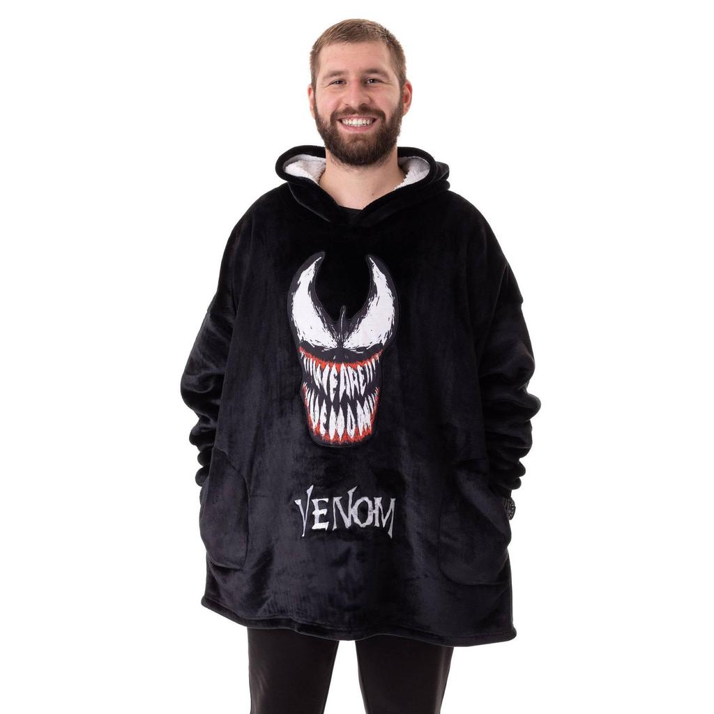 Venom Mens Logo Blanket Hoodie