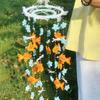 Koi Butterfly Wind Chimes Material Kit Handmade DIY Hanging Ornaments Creative Wind Bell  Balcony
