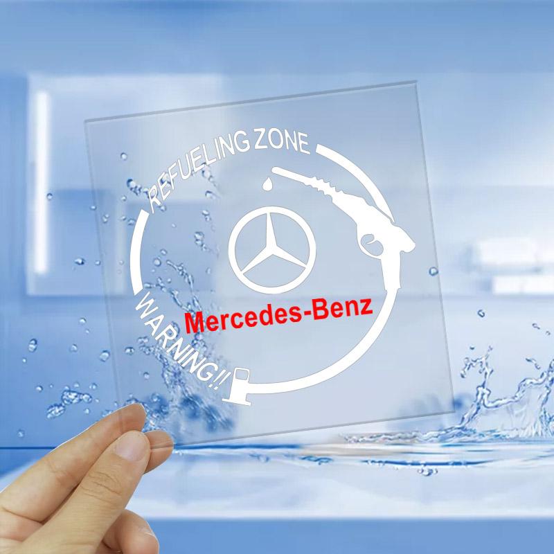 1Pcs Car Fuel Tank Cap Stickers Vinyl Fashion Decoration Auto Styling For Mercedes-Benz AMG C500 C200 C300 A B C E GLA CLA GLK GL ML W204 W212 W213