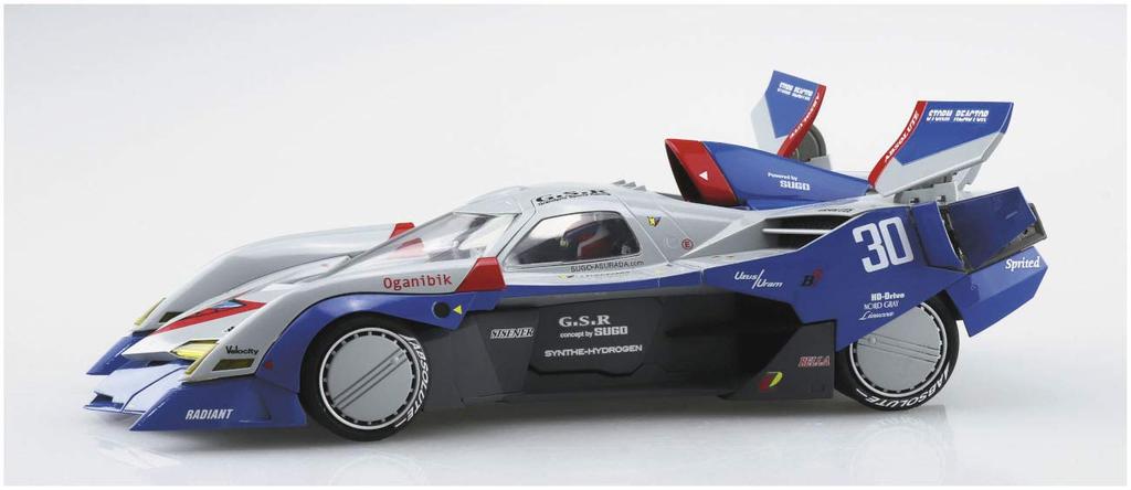 Aoshima Bunka Kyozai Cyber Formula Asurada Aero Mode Scale Пластиковая модель № 23 GSX 1/24