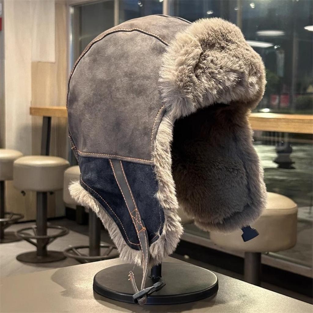 Winter Men's Winter Lei Feng Hat Korean Version Trendy Women's Ear Protection Hat Cat Embroidery Autumn and Winter Mask Hat