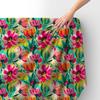 Royal Samt Stoff Polyester Zum Nähen - Motiv Blumen - Rdx2707