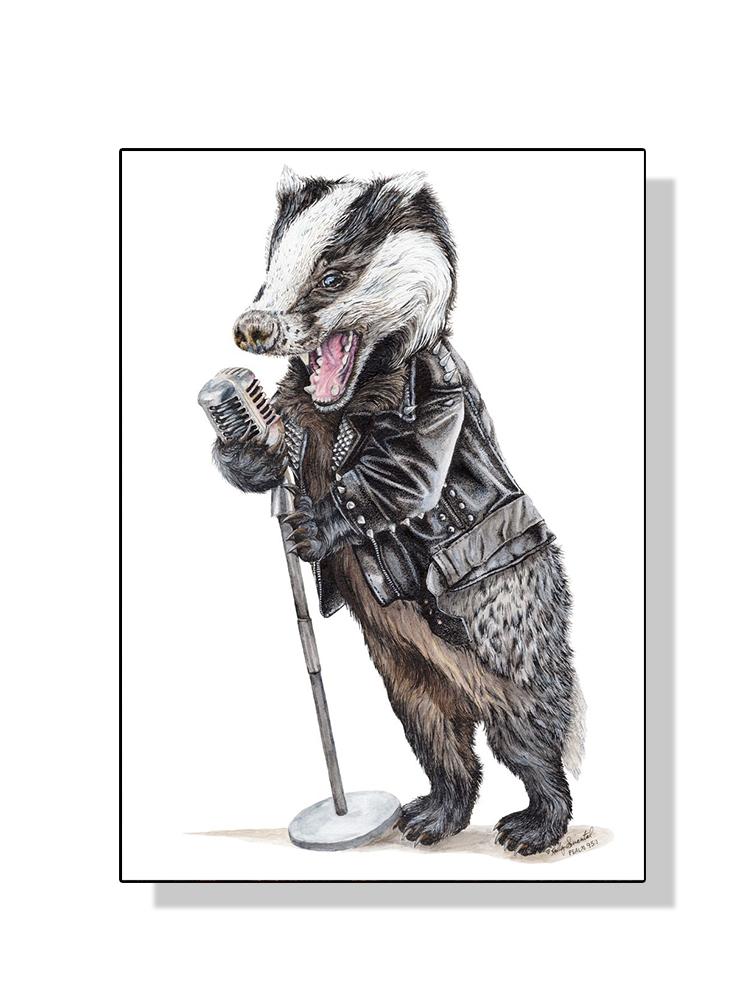 Причудливые животные Campadoodle енот бандит плакат холст картина абстрактная настенная художественная картина для гостиной украшение дома