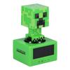 Paladone Minecraft Creeper Alarm Clock - Officially Licensed, In-Game Music & Night Light, for Kids & Tweens, Game Room Accessories