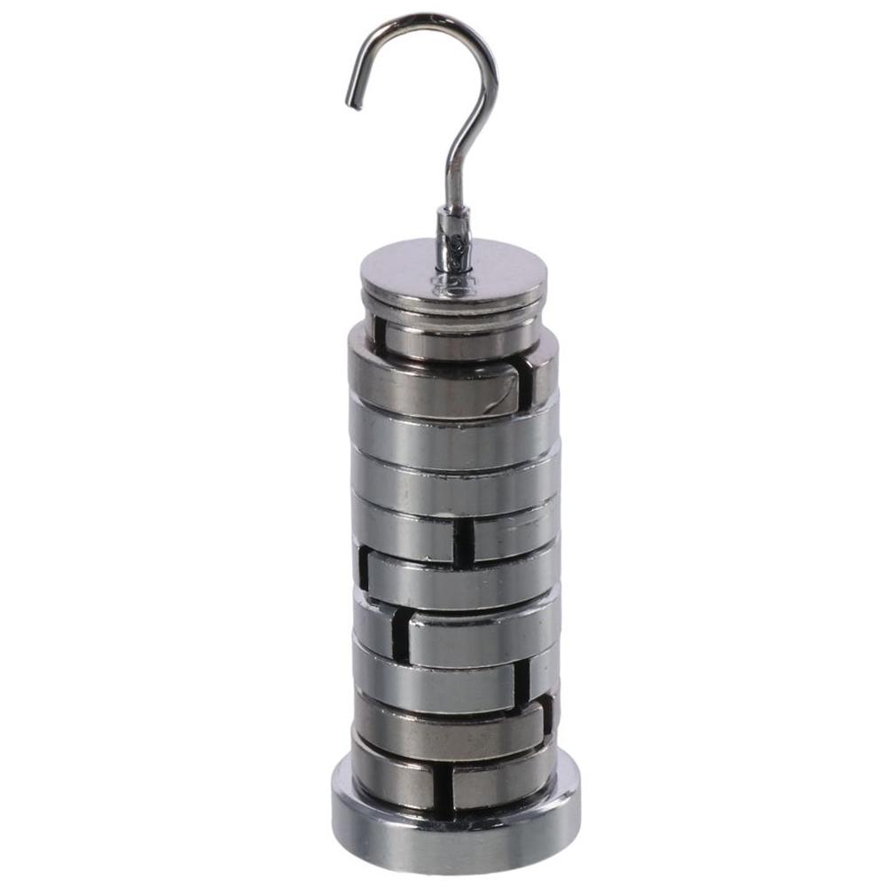 Premium Brass Slotted Weight Set Silver Lab Slotted Mass Set with Hanger & Case General Science