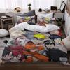 Постельное белье с анимационными персонажами, трехпредметное, пододеяльник с цифровой печатью, наволочка