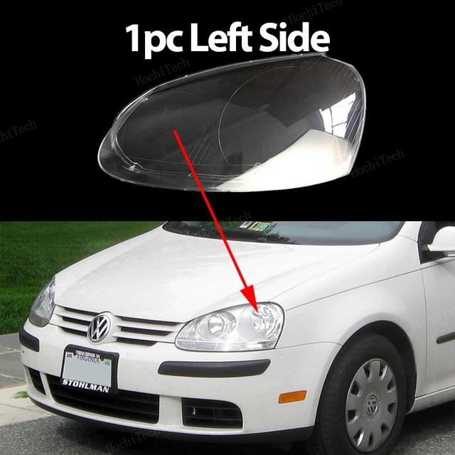 Крышка фар для VW Golf 5 MK 5 Jetta A5 GT GTI R32 2005-09 Прозрачный корпус Передние фары Линза Оболочка Стеклянная крышка лампы