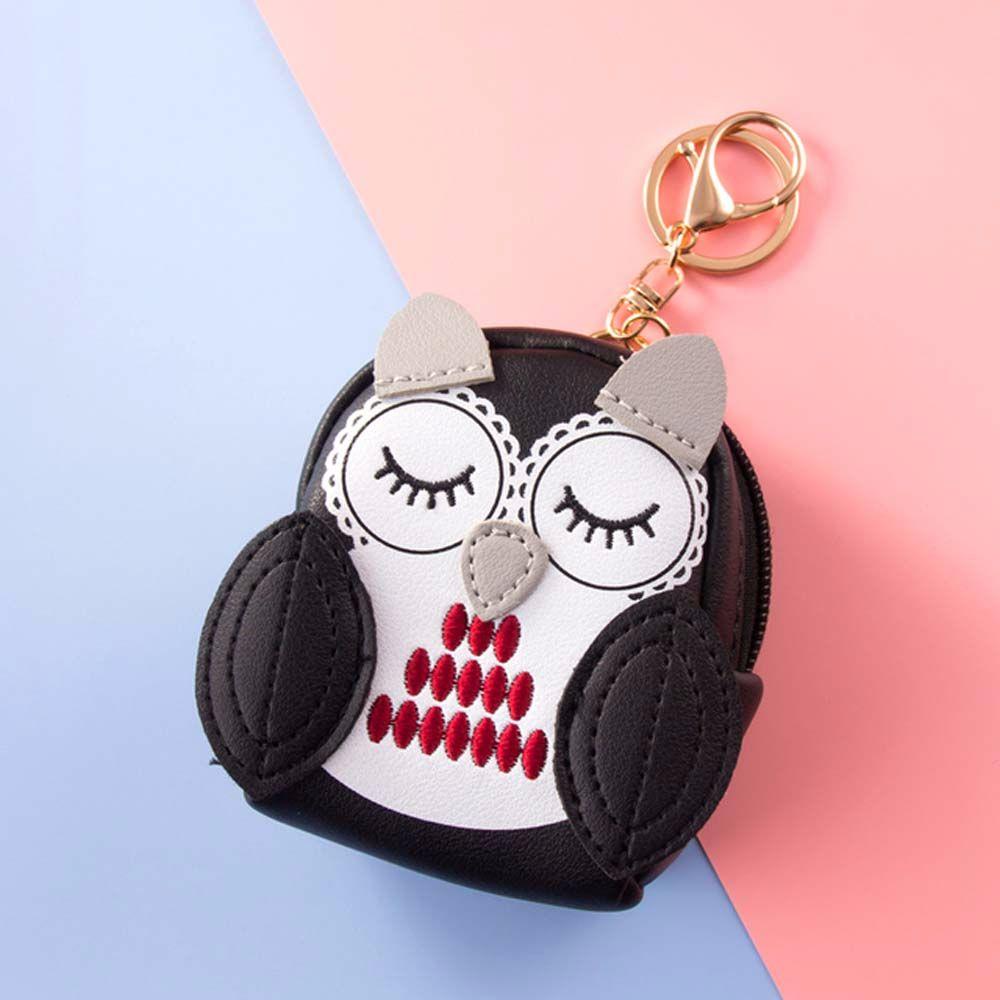 Кошелек Кассирши Держатель для ключей Короткие кошельки Сумка для ключей Школьная сумка Подвеска Брелок для ключей автомобиля Сова Кошелек для мелочи