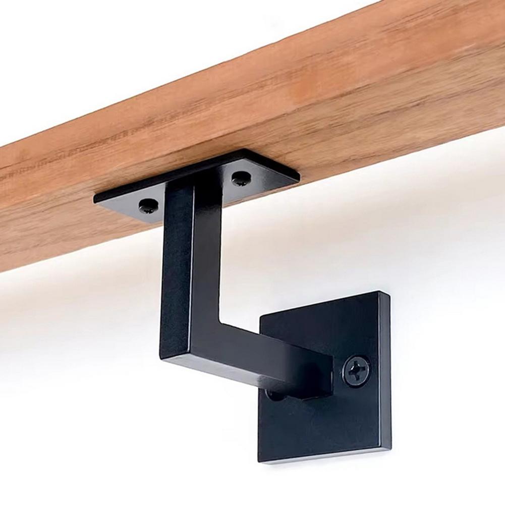 Кронштейны для перил лестницы Черный Кронштейн для перил лестницы из нержавеющей стали Поддержка перил, крепящаяся к стене Фиксированный держатель для поручня