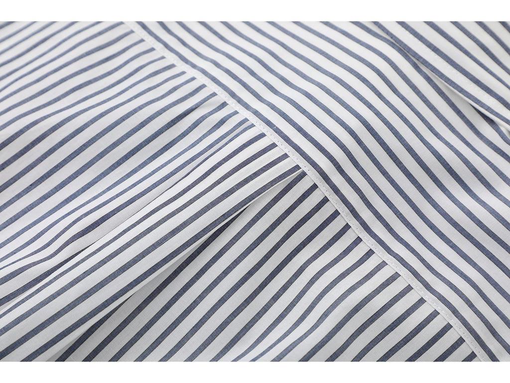 In Stock Spring 2026 Women's Casual Cartoon Print Striped Lapel Shirt, Versatile & Loose, Style 3K1CB09.