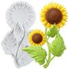 Sunflower Silicone Molds Sunflower Fondant Mold Cake Decorating Tools Cupcake Topper Chocolate Candy Craft Gum Paste Polymer Clay