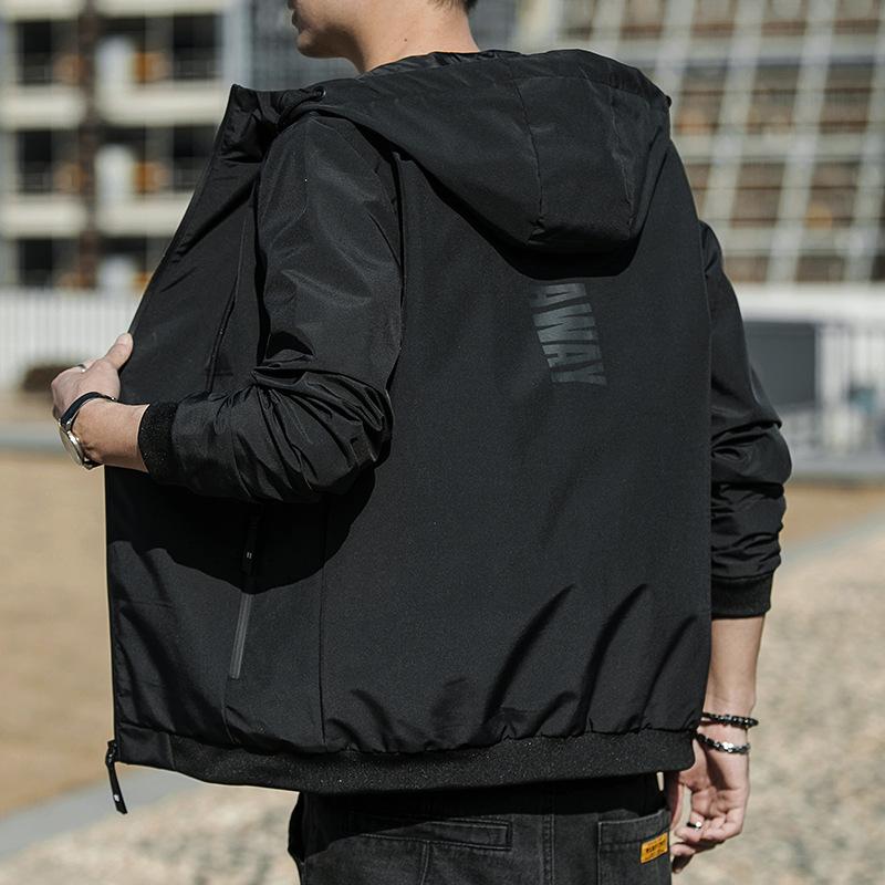 Весенняя куртка мужская куртка с капюшоном молодежная модная тонкая удобная куртка для спорта на открытом воздухе и отдыха ветровка