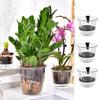 1pcs Transparent Flowerpot Double Layer Planter Pot with Reservoir Self Watering Plant Pot Office