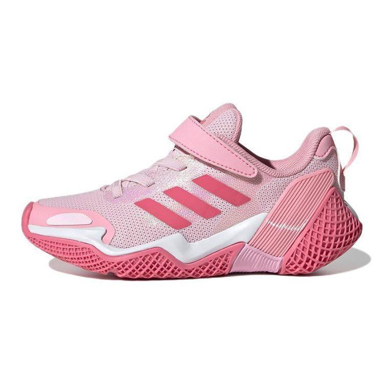 Adidas 4Uture Rnr El K Comfortable Abrasion Resistant Low top Running Shoes Pink Kids' GV7876