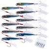Goture Metal Jig Set of Sea Boat Lure Metal Jig Slow High Flying 3D Laser Real Red Sea Root Blue Rich Storage Box Included 10, 15g, Jigging, Fishing,