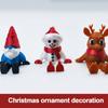 Cute 3D Printing Christmas Decoration Snowman Elk Santa Claus Xmas Pendant Desktop Toys Ornaments Festive Collection