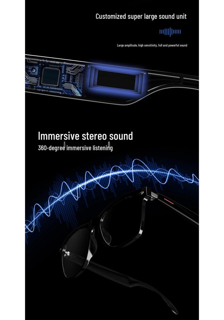 Умные Bluetooth-очки с защитой от синего света, функциями музыки и звонков