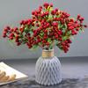 2 Pcs Artificial Berries Realistic Full Vitality Good Detail Great Fidelity No Wither No Watering Long-lasting Berry Branch Home Party Decoration