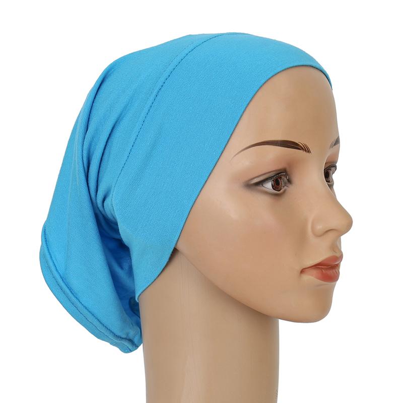 Women Soft Cotton Under Scarf Cap Turban Ready Wear Hijab Cap Female Headscarf Bonnet Hijabs Head Wraps For Women