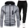 Autumn Winter Men's Tracksuits Coats and Trousers Two Piece Set Casual Streetwear Jackets Outdoor Jogging Suits for Men