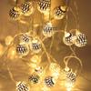 LED Solar Hollow Moroccan Ball Light String Holiday Outdoor Courtyard Ball Decoration Lantern
