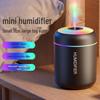 Colorful Mini Air Humidifier with Large Fog Volume and LED Atmosphere Light for Bedroom, Office, and Car