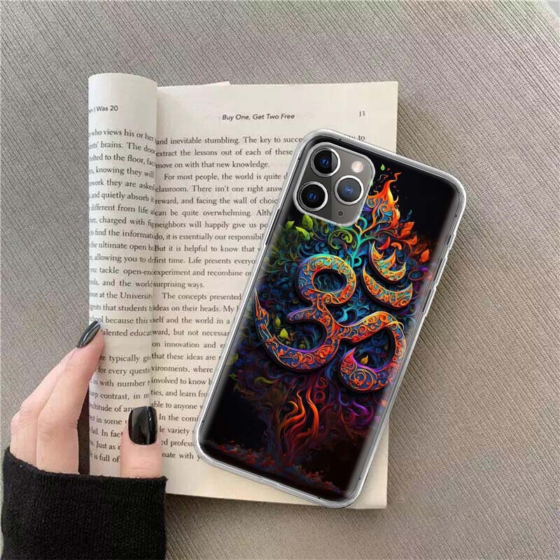 Чехол для телефона «Медитация и творчество со знаком ОМ» для Apple iPhone 12 13 Mini 14 15 Pro 17 Pro Max Air 11 16E 16 Plus She