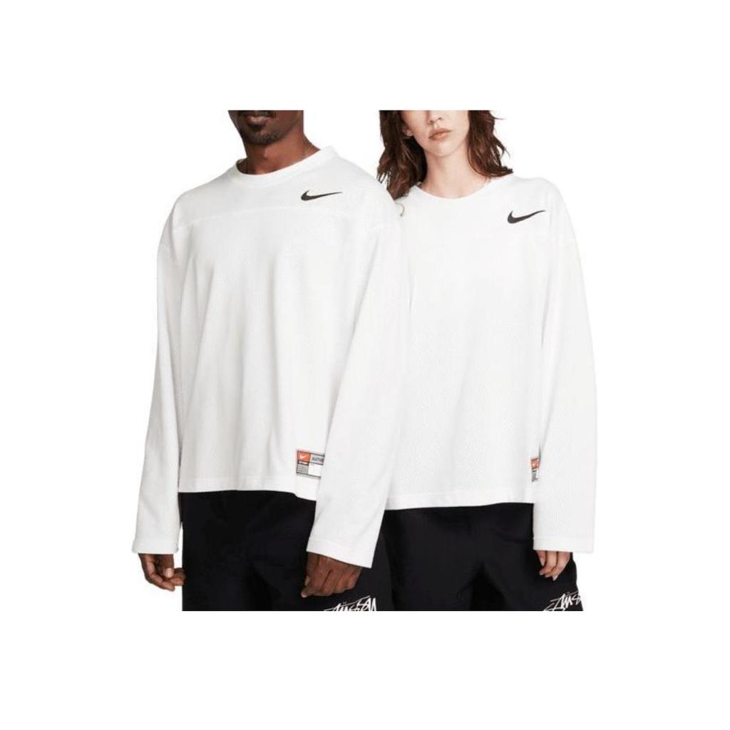 Nike Топ Stussy с длинными рукавами (Азия) Топы унисекс с парусом белые FJ9165-133