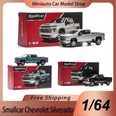 Новое поступление Smallcar 1:64 Chevrolet Silverado Пикап Сплав Миниатюрный Chevrolet Пикап Литая Модель Автомобиля Игрушки Детский Орнамент Подарок