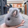 Имитация меха кролика, мини-сумка с кроликом, подвеска, брелок с кроликом для автомобиля, аксессуары для ключей