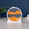3D Quicksand Hourglass Art: Decompression Landscape Ornament for Home or Office Decor