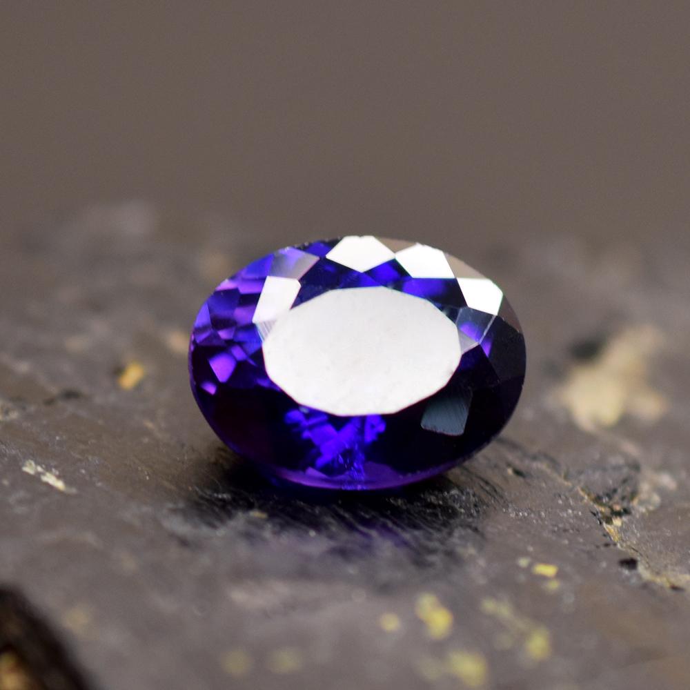 Natural Purple Sapphire Loose Gemstone 7.50 ct Oval Cut September Birthstone for Gem Collections