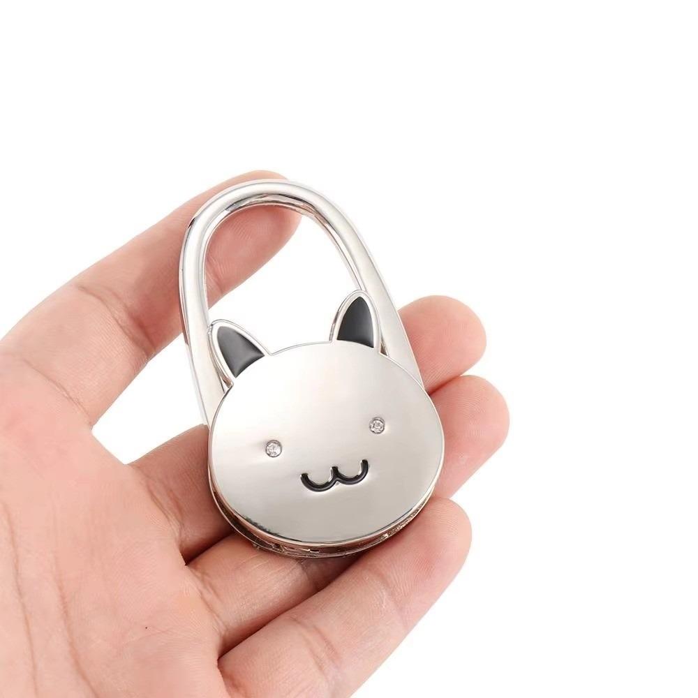 Metal Silver Tone Hook Cat Style Purse Hanging Hook Bag Holder Bag Hook Home Organization