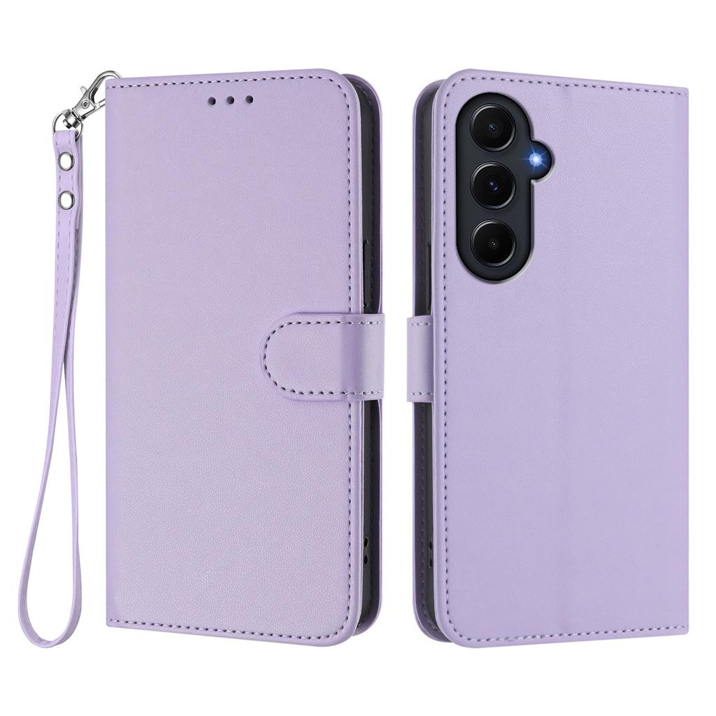 For Samsung Galaxy A55 5G Leather Case Wallet Stand Phone Cover with Wrist Strap