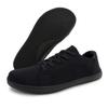 Minimalist Shoes for Men Women Wide Toe Barefoot with Loose and Casual Mesh Breathable Lightweight Black and White Sports Shoes